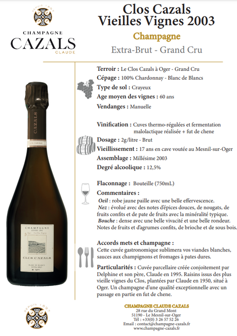 Le Clos Cazals 2013, Grand Cru