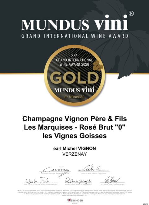 Rosé Les Vignes Goisses 2021, Grand Cru