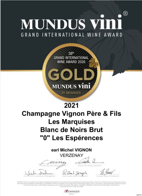 Blanc de Noirs «Les Espérances» 2020, Grand Cru